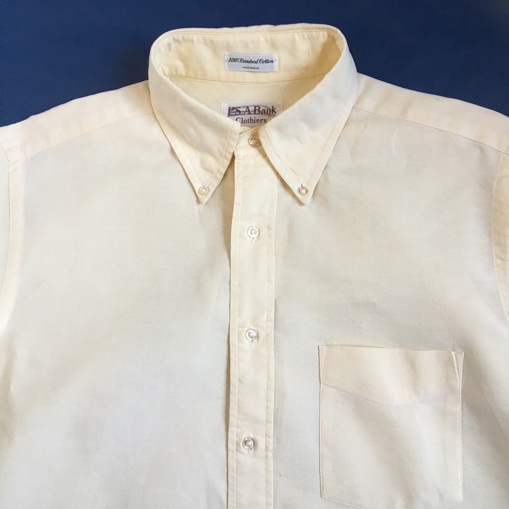 👨‍💼 Pastel Yellow Classic Oxford Shirt